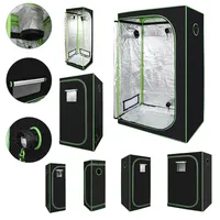 Jopassy Growzelt 40x40x120CM – Robustes Indoor Grow Box aus 600D Polyester, Lichtdicht, Wasserdicht mit PVC Transparentfenster – Perfekt für Pflanzenwachstum – Grow Tent für Verschiedene Umgebungen