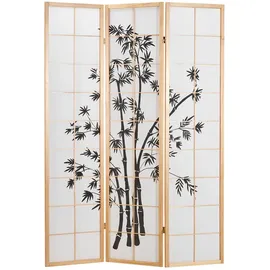 Homestyle4u Paravent Braun, 132x179 cm 311,