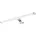 Spiegelleuchte Vinchio Spiegellampe aus Stahl und Kunststoff Badezimmer Lampe in Chrom Weiß Feuchtraumleuchte IP 44 L 60 cm