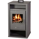 EEK A+ Kaminofen Victoria Deluxe 12 kW Kaminofen Holzofen BimSchv stufe 2 - Schwarz