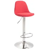 CLP Barhocker Kiel Stoff 40 x 40 x 100 cm Rot