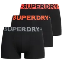 Superdry M3110450b Boxershorts 3 Einheiten - Black/Orange - L