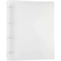 IDENA 10041 - Ringbuch A4, 4 Ringe, aus PP/Kunststoff, tansparent, 1 Stück
