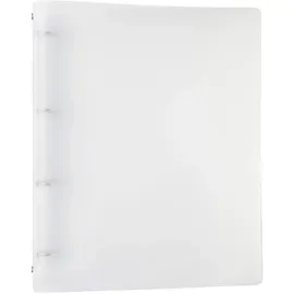 IDENA 10041 - Ringbuch A4, 4 Ringe, aus PP/Kunststoff, tansparent, 1 Stück