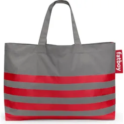 Carry-Too-Much Tasche mit roten Streifen grau