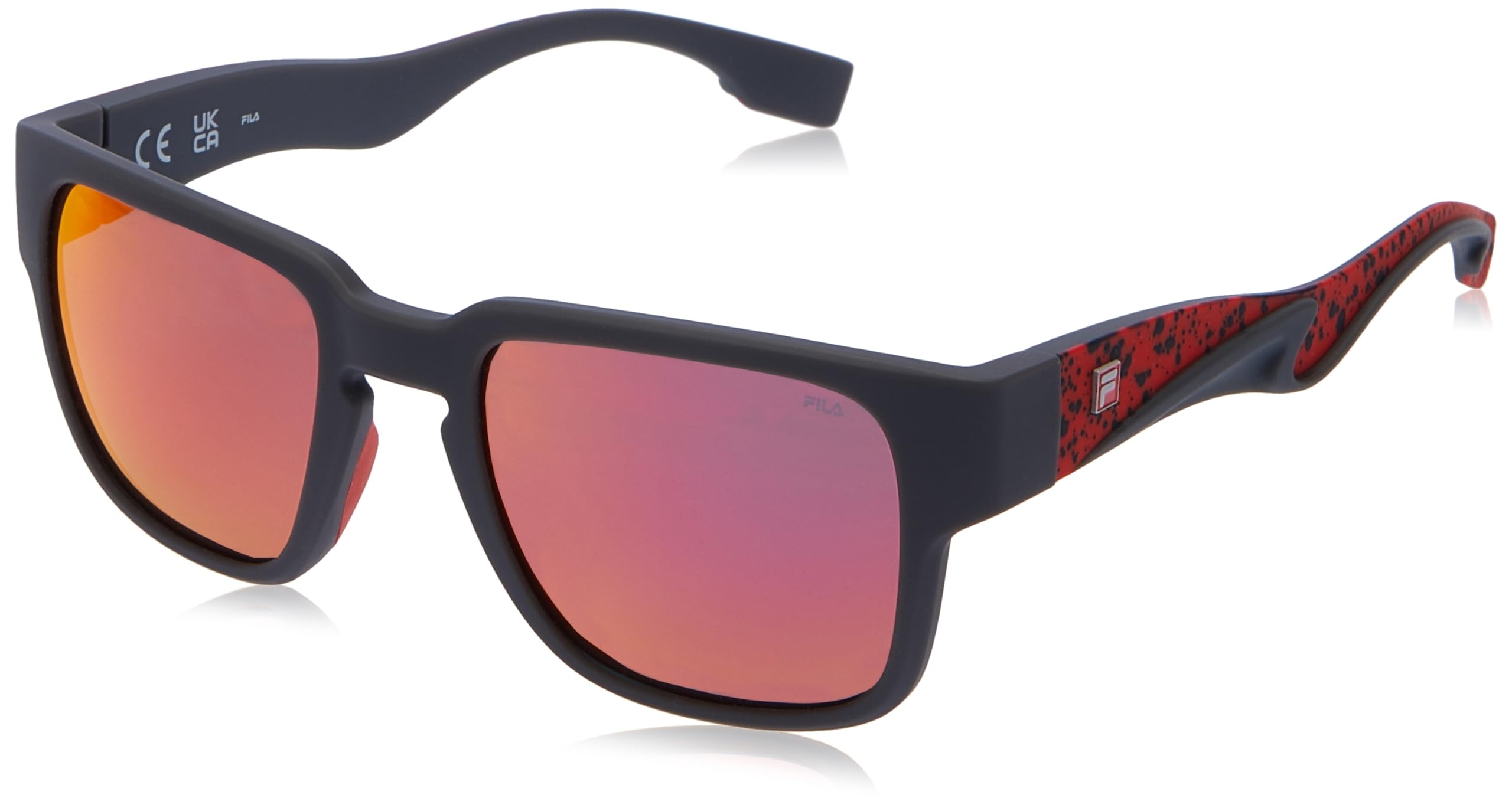 FILA Herren SFI463 Sonnenbrille, MATT Dark Grey