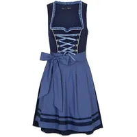 bonprix Dirndl und Schürze (2-tlg.Set), blau, 38, mit Baumwolle