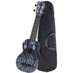 Classic Cantabile BeachBuddy Black Beauty, Sopran-Ukulele ABS
