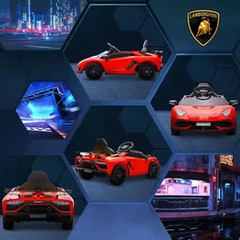 Homcom Elektroauto Lamborghini Aventador SVJ Roadster 12V rot (1-tlg)