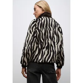 STREET ONE Fake Fur Zebra Blouson deep roast brown 36