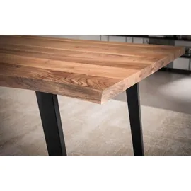 FineBuy Esszimmertisch 160 x 76 cm braun