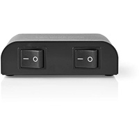 Nedis 2-port-lautsprecher-steuerbox Mit Schraubklemmen 150w/kanal Aluminium – Black