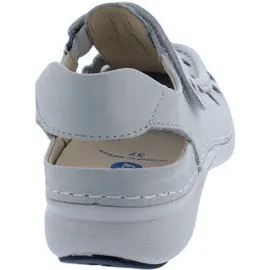 WOLKY Halbschuh mit Klettverschluss Rolling Sun 0720436-120, Fantastic Nubukleder, Weiß, 38 - Weiß - 38