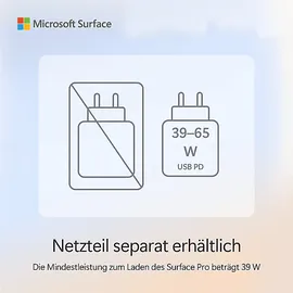 Microsoft Surface Pro 11 16 GB RAM 512 GB Snapdragon X Elite Schwarz + Keyboard