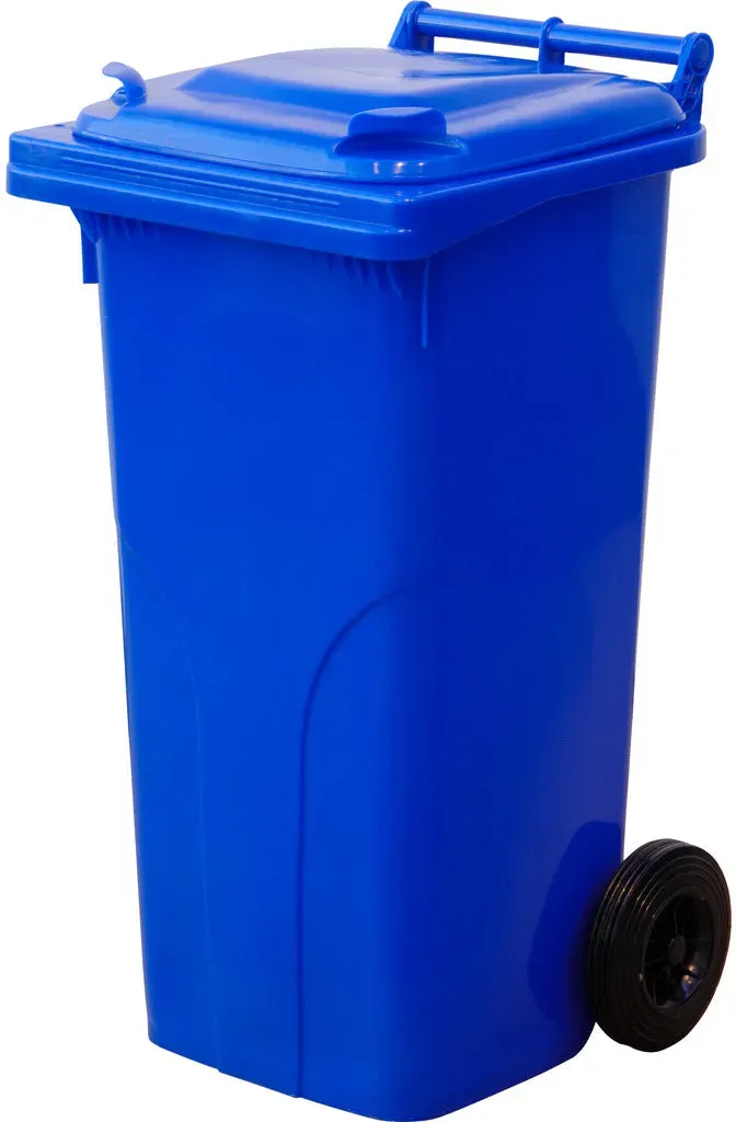 Abfall- und Wertstoffsammelbehälter / 2-Rad Container (F) -  blau / blau / 480
