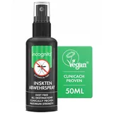 Incognito Insektenspray 50ml - Natürliches Mückenspray DEET Frei - Mückenschutz Spray gegen Moskito Zecken & Stechinsekten - Bio Insektenschutz Spray Reisegröße mit PMD