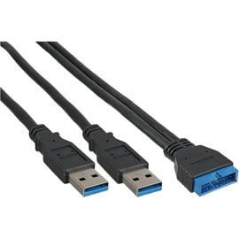 InLine extern/intern USB 3.0-Konverter Kabel, 0.4m (33447I)