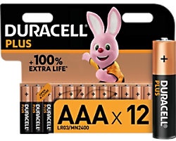 Duracell-Batterien Plus 100 AAA 12 Stück