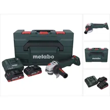 Metabo WPB 18 LT BL 11-125 Quick Akku Winkelschleifer 18 V 125 mm Brushless + 2x Akku 4,0 Ah + Ladegerät + metaBOX