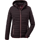 G.I.G.A. DX Damen Steppjacke/Casual Funktionsjacke in Daunenoptik mit abzippbarer Kapuze Uyaka, pflaume, 48,