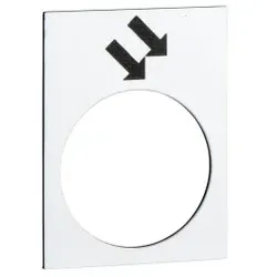 Schneider Electric ZB2BY4914 Bezeichnungsschild, 30x40mm, weiß, vorwärts, schnell