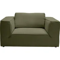 Tom Tailor HOME Loveseat »BIG CUBE STYLE«, mit bequemen Stegkissen, extra große Sitztiefe, Breite 147 cm grün