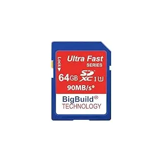 BigBuild Technology 64GB Ultra-schnell 90MB/s SD SDHC Speicherkarte für Panasonic Lumix DMC-G3 Kamera