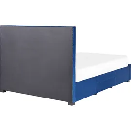 Beliani Lievin 160 x 200 cm Blau