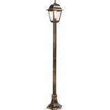 QAZQA Laterne Kunststoff 122 cm IP44 1 Stück Antikgold