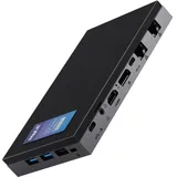MeLE QuieterDL Lüfterloser Mini PC 2.5Gb Dual LAN Alder Lake N150(bis zu 3.6GHz) 4GB DDR4 128GB ROM Windows 11 Home Mikro PC USB-C HDMI2.0+DP1.4 Desktop-Computer mit DREI Bildschirmen