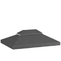 Outsunny Ersatzdach für Pavillon 3 x 4m, wasserdicht pvc