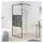 vidaXL Duschwand für Walk-In Dusche 80x195 cm ESG Steindesign Schwarz