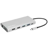 Manhattan USB-C PD 12-in-1-Dockingstation mit MST für drei HDMI-Monitore