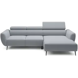 Ecksofa Alisson Stoff Grau Grey