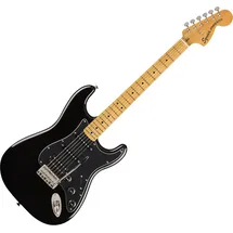 Squier Classic Vibe 70s Stratocaster E-Gitarre, mit 2 Jahren Garantie, Schwarz,