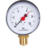 Banyo Afriso Rohrfedermanometer RF 100 radial 0/16 bar, G 1/2'' B, Gehäuse-d= 100mm