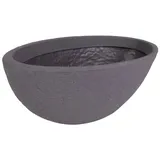 Jelenia Plast Ovaler Pflanztopf Stone 70x40cm Grau Grau
