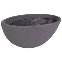 Jelenia Plast Ovaler Pflanztopf Stone 70x40cm Grau Grau