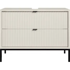 BASIC by Balculina Waschbeckenunterschrank Lucera 80 x 60 x 32 cm Beige