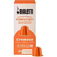 Bialetti-Kaffee Nespresso®-kompatible Kapseln – Cremoso – 100 Kapseln