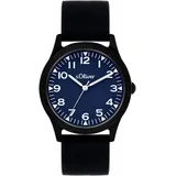 s.Oliver The Black Rush 0 mm Silikonarmband Schwarz