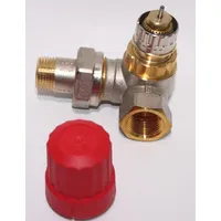 Danfoss Ventilgehäuse RA-N 10 R 3/8", Winkelausführung rechts, matt