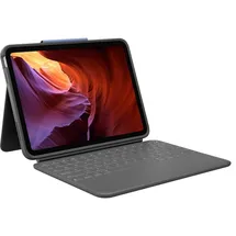 Logitech Rugged Folio Tastatur für iPad 10,2" Grau
