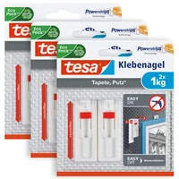 Tesa 77778 Klebenagel-Leinwand verstellbar Weiß Inhalt: 6 St.