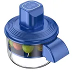 HpLive Elektrischer Kartoffelschäler, Kartoffelschälmaschine, Vielseitiger Obst- Und Gemüseschäler, Elektrische Traubenschälmaschine(Blue)