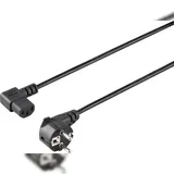 Sygonix SY-5042718 Kaltgeräte Anschlusskabel Schwarz 1.50m