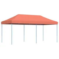 VidaXL Partyzelt Faltbar Pop-Up Terrakottarot 580x292x315 cm
