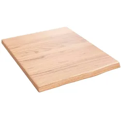 vidaXL Wandregal Hellbraun 40x50x2 cm Massivholz Eiche Behandelt
