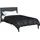 vidaXL Ganzjahresbettdecke Schwarz 220 cm Satin und Mikrofaser