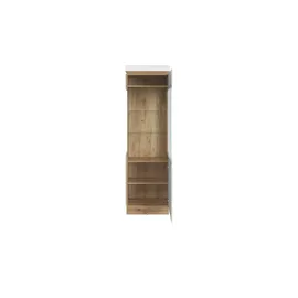 Möbel Kraft Vitrine 60 x 40 x 201 cm Weiß